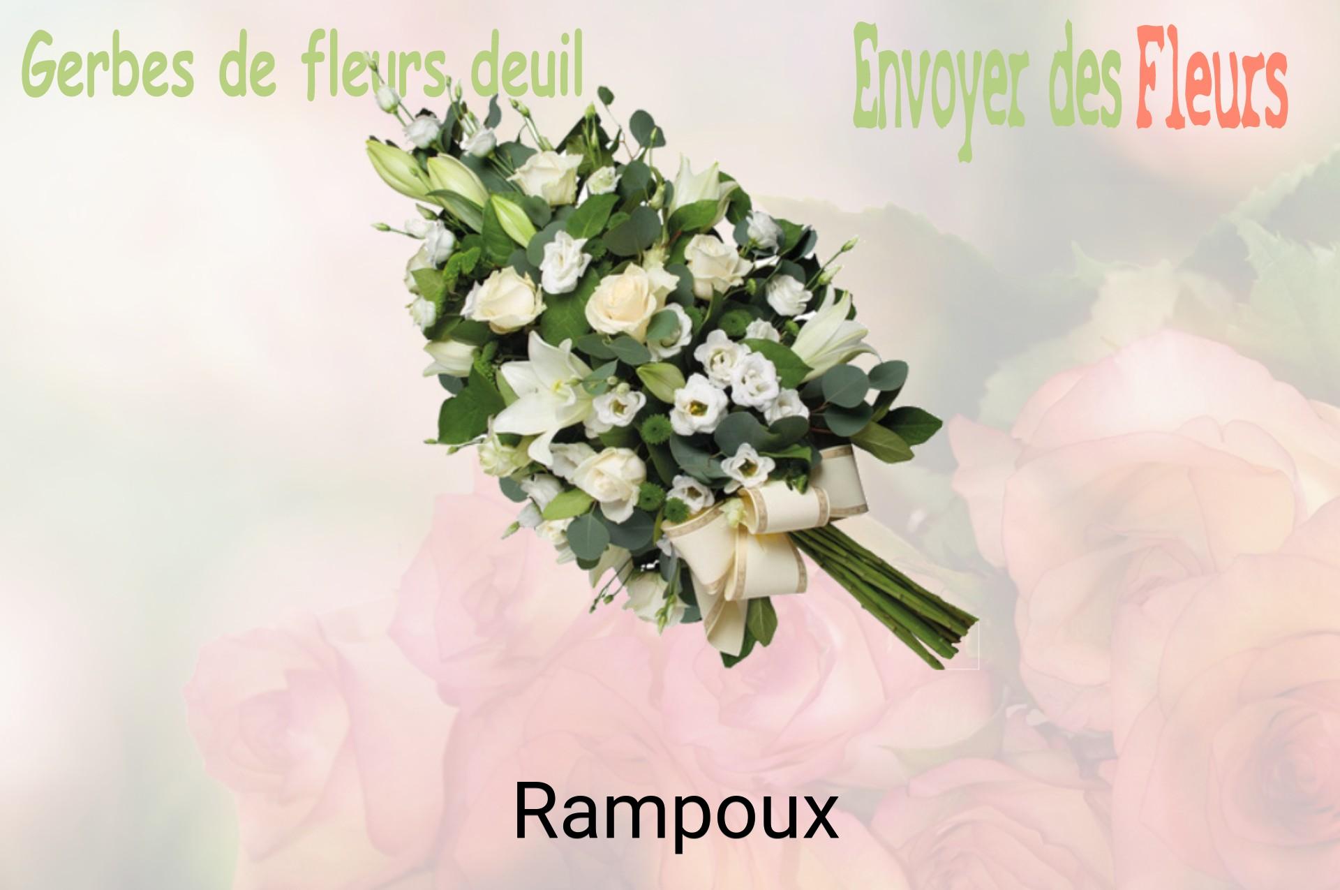 Gerbe de fleurs de deuil livrée à Rampoux
